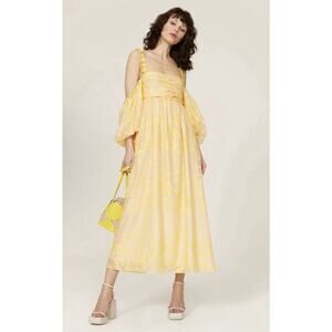 Hofmann Copenhagen Yellow Irina Dress Size 34 with fabric pull